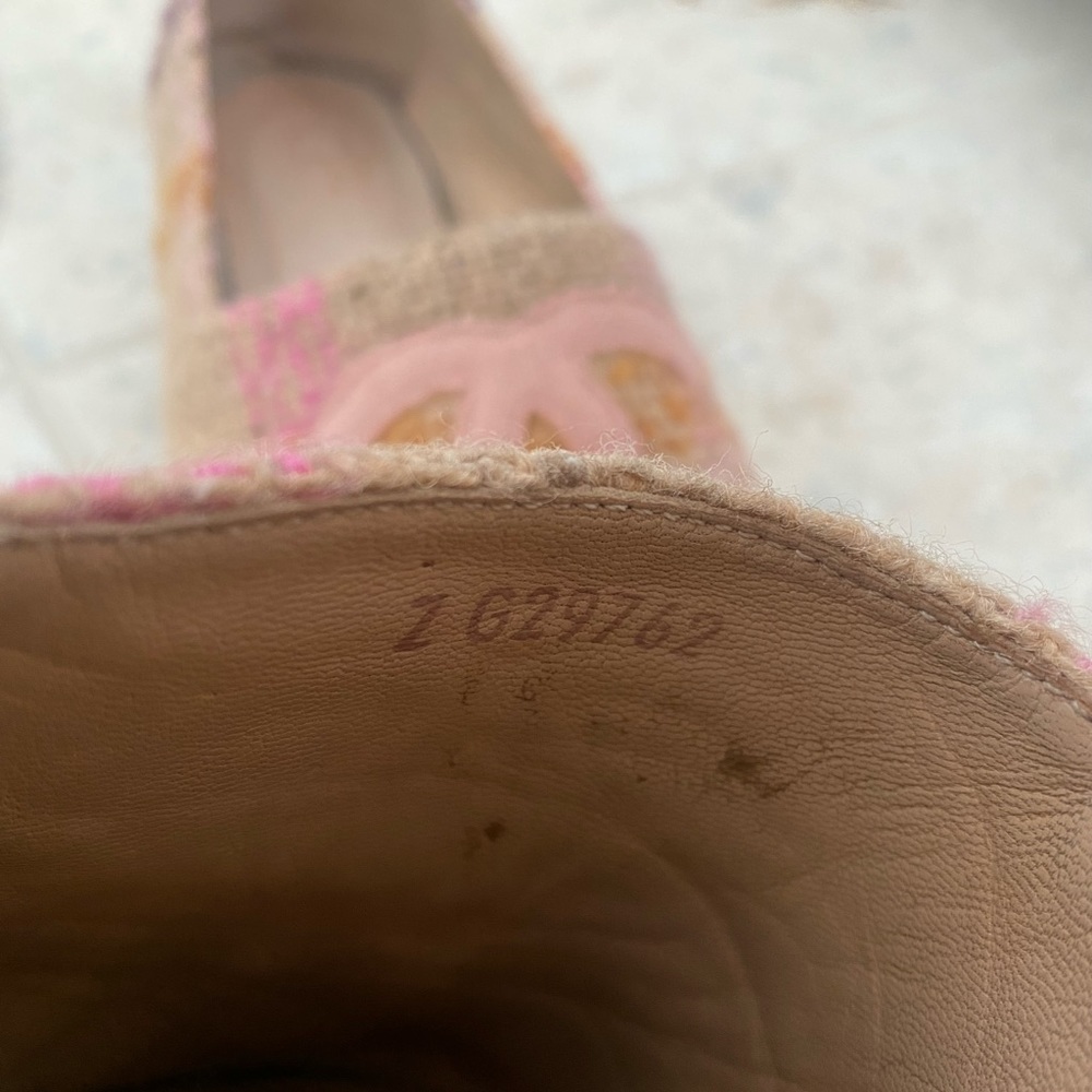 Chanel Cloth Espadrilles - Pink/Beige